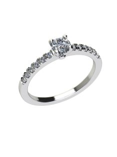   Gyűrűguru eljegyzési gyűrű 0,2ct H/SI gyémánttal OLG109 