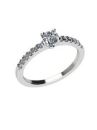 Gyűrűguru eljegyzési gyűrű 0,2ct szintetikus gyémánttal OLG109 