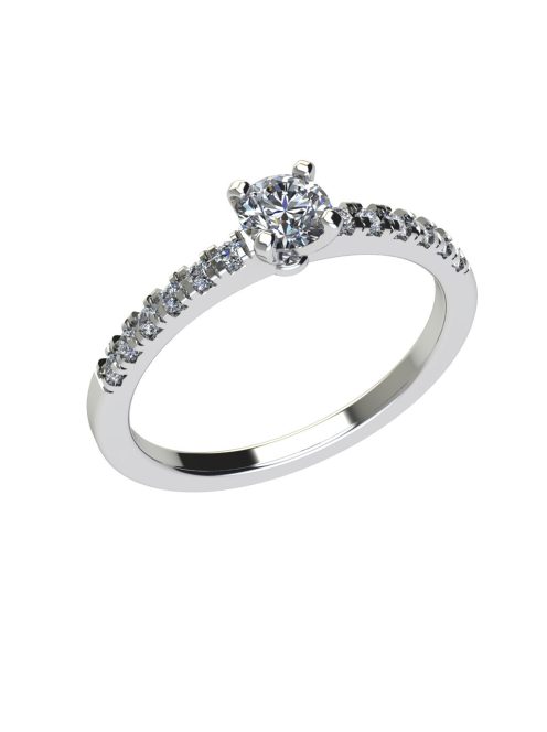 Gyűrűguru eljegyzési gyűrű 0,2ct szintetikus gyémánttal OLG109 
