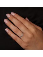 Gyűrűguru eljegyzési gyűrű 0,2ct szintetikus gyémánttal OLG109 