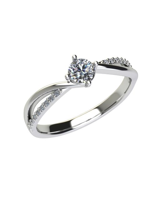 Gyűrűguru eljegyzési gyűrű 0,25ct H/SI gyémánttal OLG110 