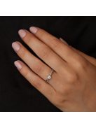 Gyűrűguru eljegyzési gyűrű 0,25ct szintetikus gyémánttal OLG110 