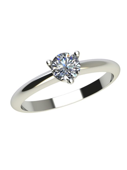 Gyűrűguru eljegyzési gyűrű 0.25ct szintetikus gyémánttal OLG 128 