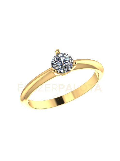 Gyűrűguru eljegyzési gyűrű 0.25ct szintetikus gyémánttal OLG 128 