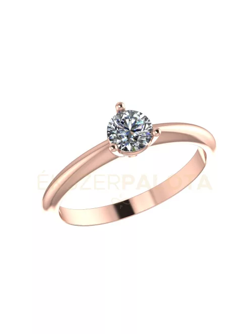 Gyűrűguru eljegyzési gyűrű 0.25ct szintetikus gyémánttal OLG 128 