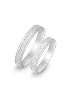 Arany karikagyűrű pár ISF72-60696 fehér arany